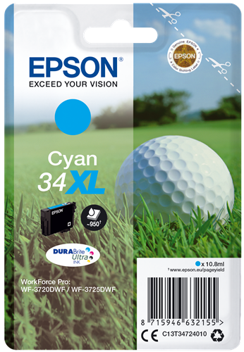 Epson 34 XL cyan ink cartridge