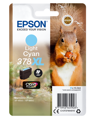 Epson 378XL cyan (light) ink cartridge