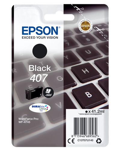 Epson 407 black ink cartridge