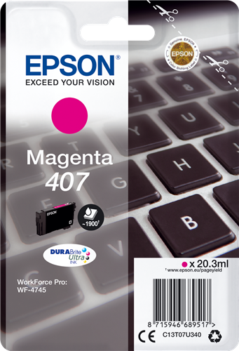 Epson 407 magenta ink cartridge