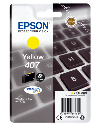 Epson 407 yellow ink cartridge