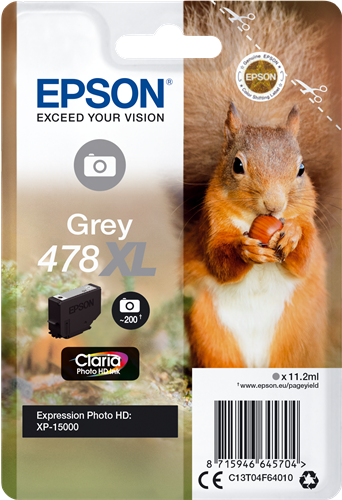 Epson 478XL Gray ink cartridge