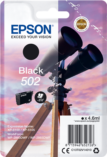 Epson 502 black ink cartridge