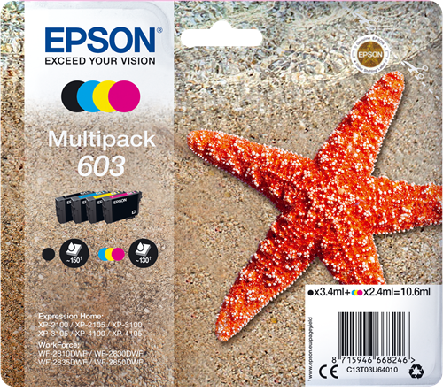 Epson 603 multipack black / cyan / magenta / yellow