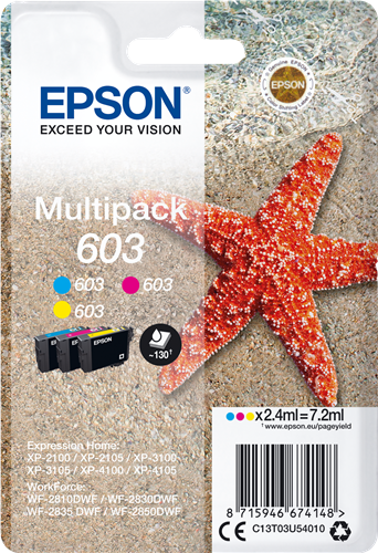 Epson 603 multipack cyan / magenta / yellow