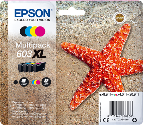 Epson 603XL multipack black / cyan / magenta / yellow