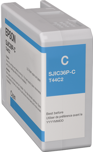 Epson SJIC36P-C cyan ink cartridge