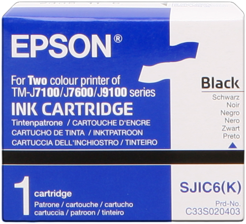 Epson SJIC6-K black ink cartridge