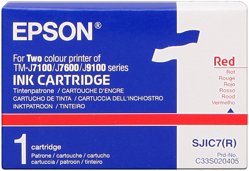Epson SJIC7-R Red ink cartridge