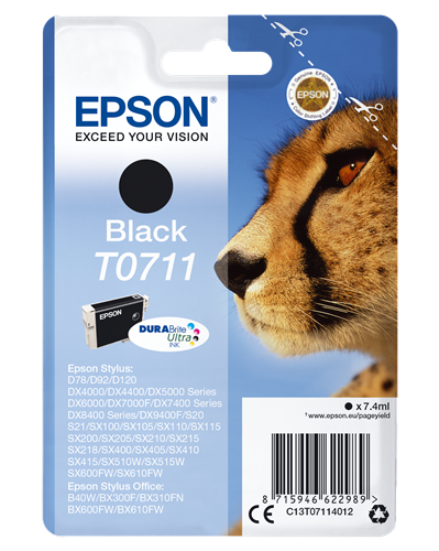 Epson T0711 black ink cartridge