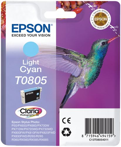Epson T0805 cyan (light) ink cartridge