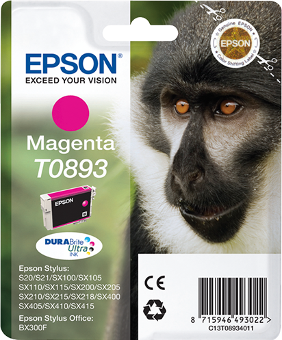 Epson T0893 magenta ink cartridge
