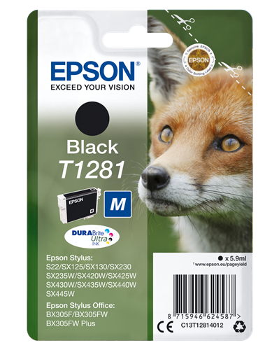 Epson T1281 black ink cartridge