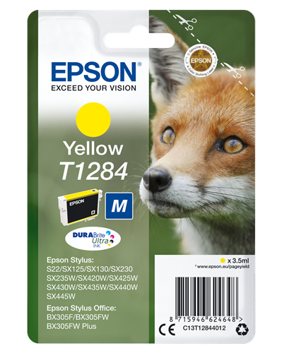Epson T1284 yellow ink cartridge