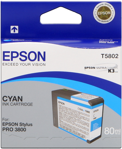 Epson T5802 cyan ink cartridge