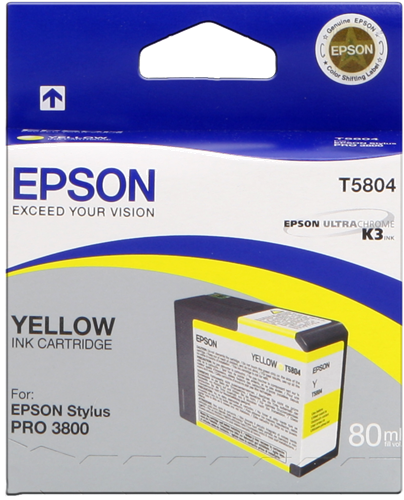 Epson T5804 yellow ink cartridge