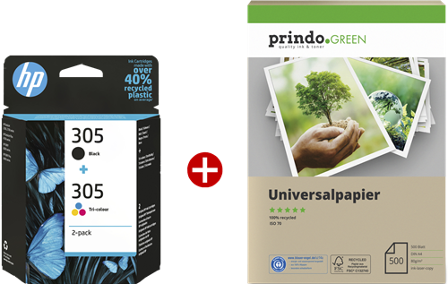 HP Envy Pro 6420 All-in-One + Prindo Green Recyclingpapier 500 Blatt