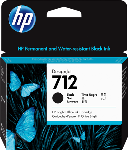 HP 712 black ink cartridge