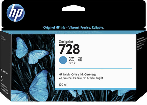 HP 728 cyan ink cartridge