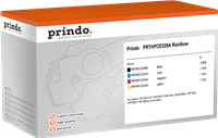 Prindo PRTHPCE320A Rainbow black / cyan / magenta / yellow value pack