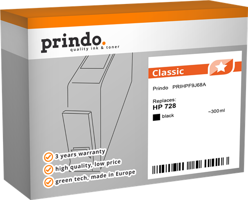 Prindo Classic black ink cartridge