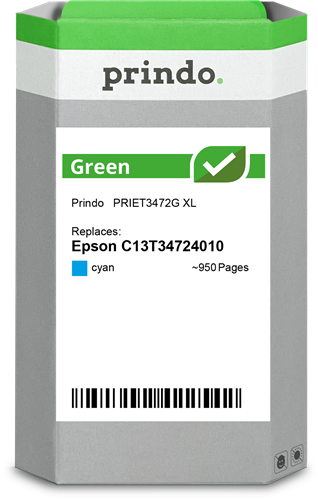 Prindo Green XL cyan ink cartridge