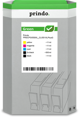 Prindo Green XL multipack black / cyan / magenta / yellow