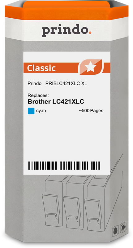 Product  Brother LC421XLC - High Yield - cyan - original - ink cartridge