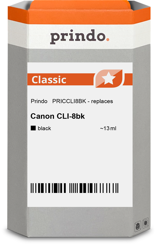Prindo CLI-8 black ink cartridge