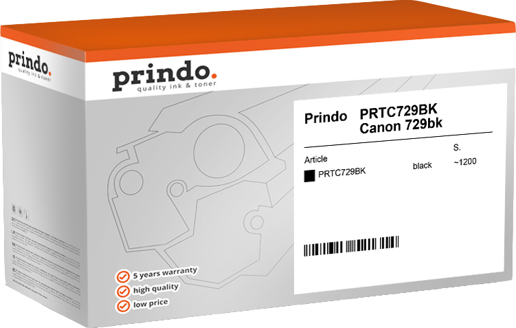 Prindo PRTC729BK black toner