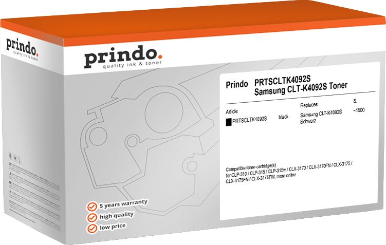 Prindo PRTSCLTK4092S black toner