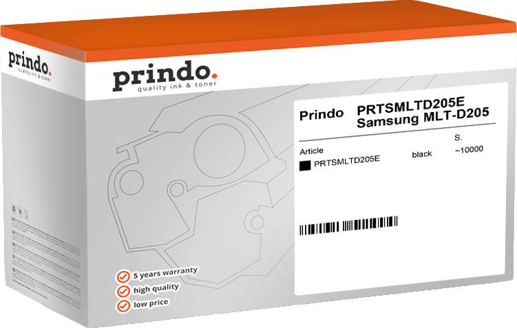 Prindo PRTSMLTD205E black toner